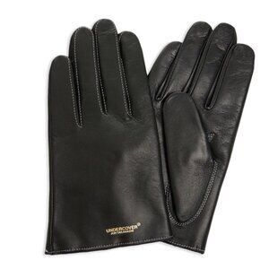 BNWT AW23 UNDERCOVER BLACK LEATHER GLOVES L